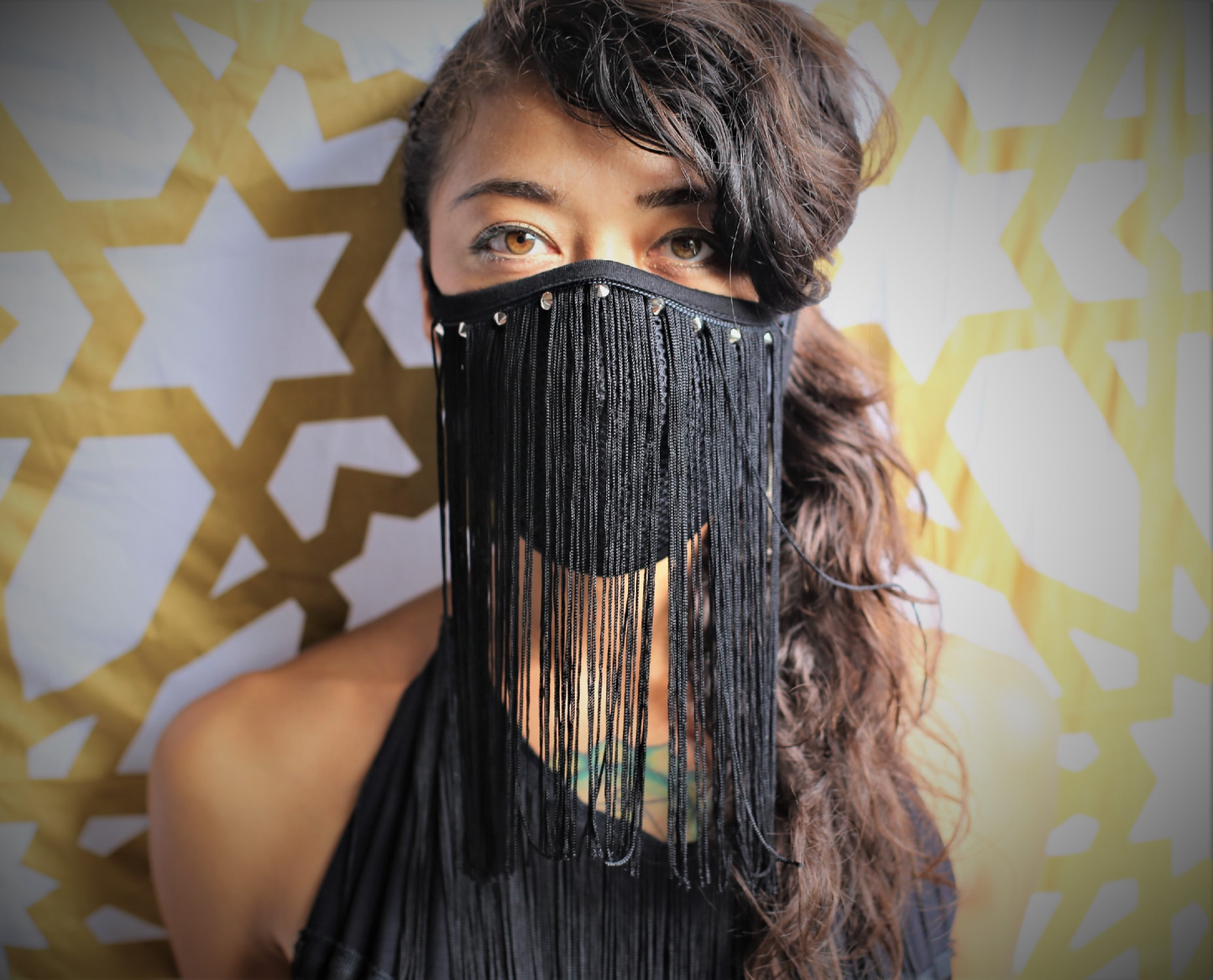 Flapper Fringe Mask Unisex